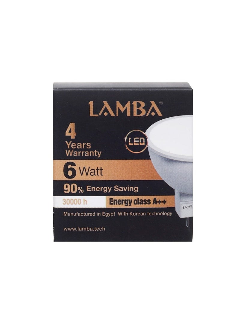 LAMBA MR16 LED Spotlight Bulb 6W Warm White 2700K - Energy Saving - Long Lifespan - Stable Brightness - 4-Year Warranty - Image 5